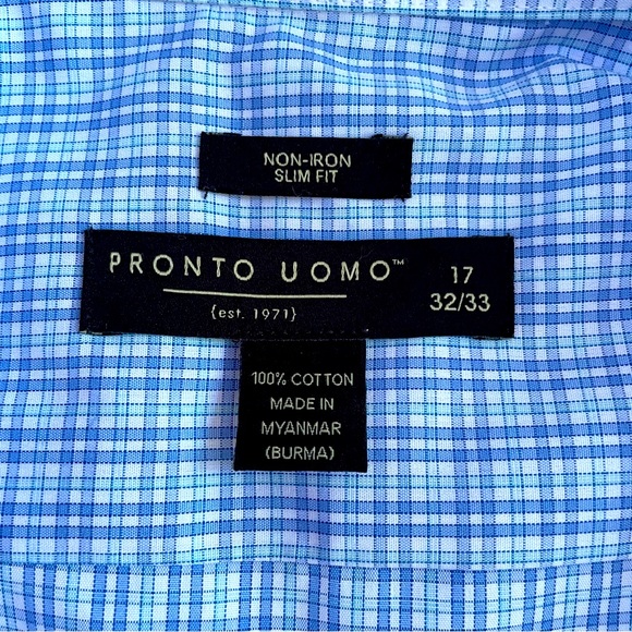 Pronto Uomo shirt 17 non iron slim fit - Picture 6 of 6